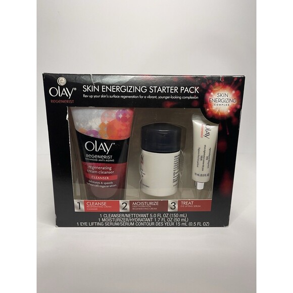 OLAY Regenerist Anti Aging Trio KitCleanser Cream Eye Serum Original Formula